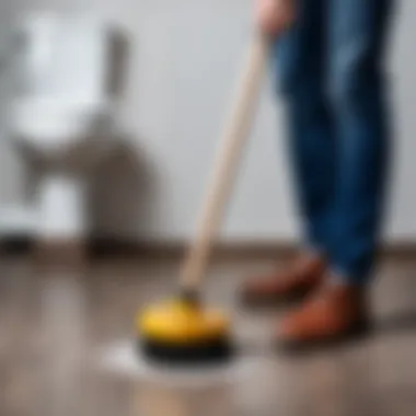 Plunger Technique for Effective Unclogging Demonstrating a plunger technique