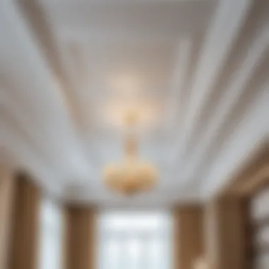 Selection of materials for ceiling cornices