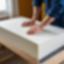 Application of mounting foam in construction