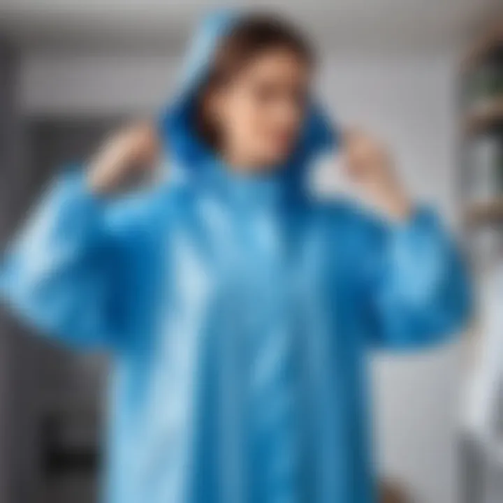 Caring for and drying polyester raincoats