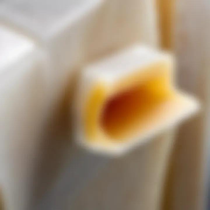 Close-up of a polypropylene joint