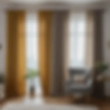 Before and After: Brightness Improvement Before and after comparison of curtains showcasing significant brightness improvement