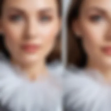 Before and After Tulle Whitening Before and after comparison of tulle whitening