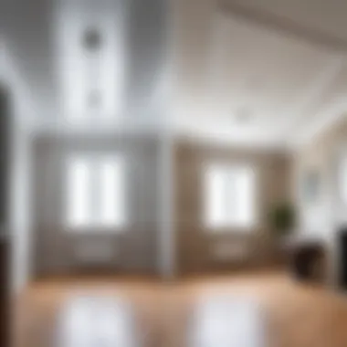 Transformative Ceiling Whitening Results Before and after comparison of ceiling whitening