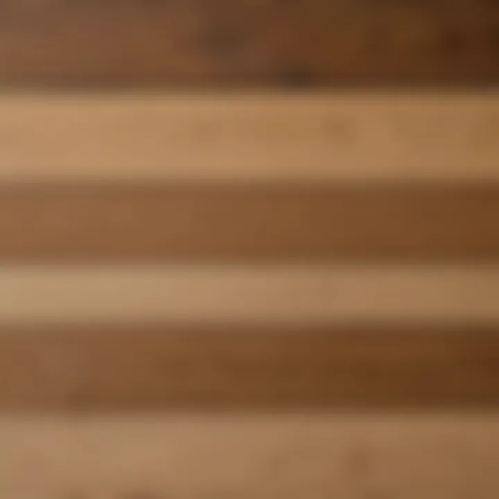 Close-up of Hudson Oak wood showcasing its unique color variations