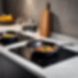 Modern induction cooktop interface