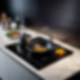 Induction cooktop showcasing sleek design and modern technology