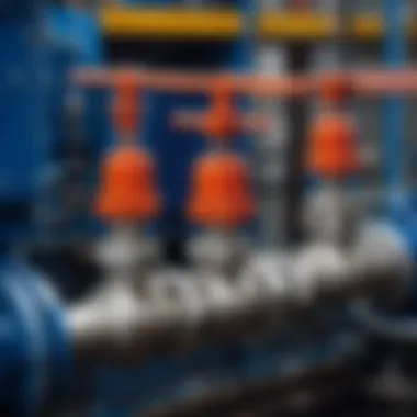 Shutoff Valve Installations in Industry Visual representation of shutoff valve installations in industrial settings