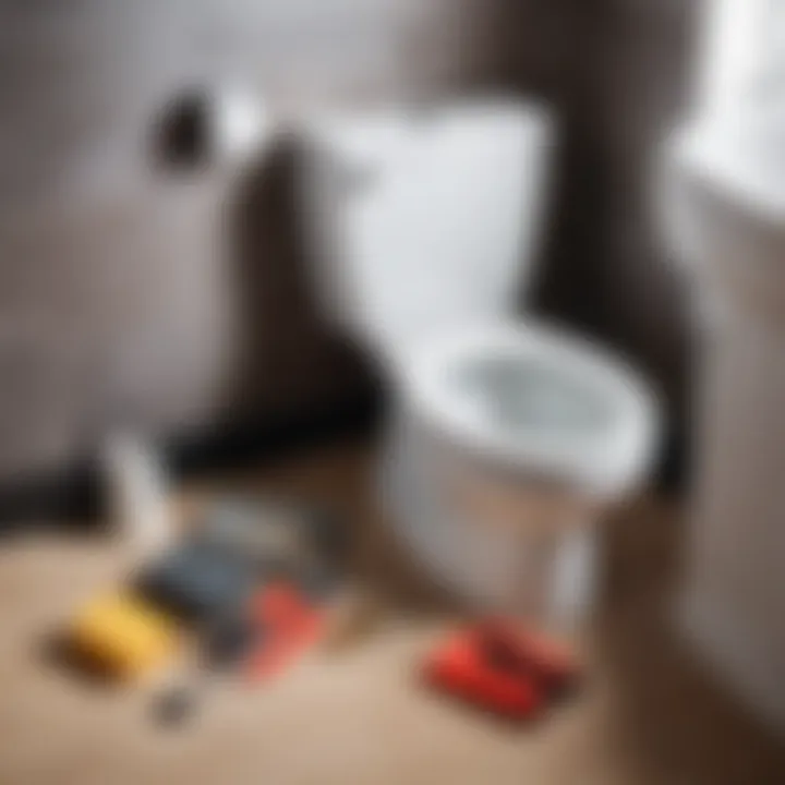 Tools required for toilet tank installation