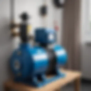 Installation of a pressure boosting pump