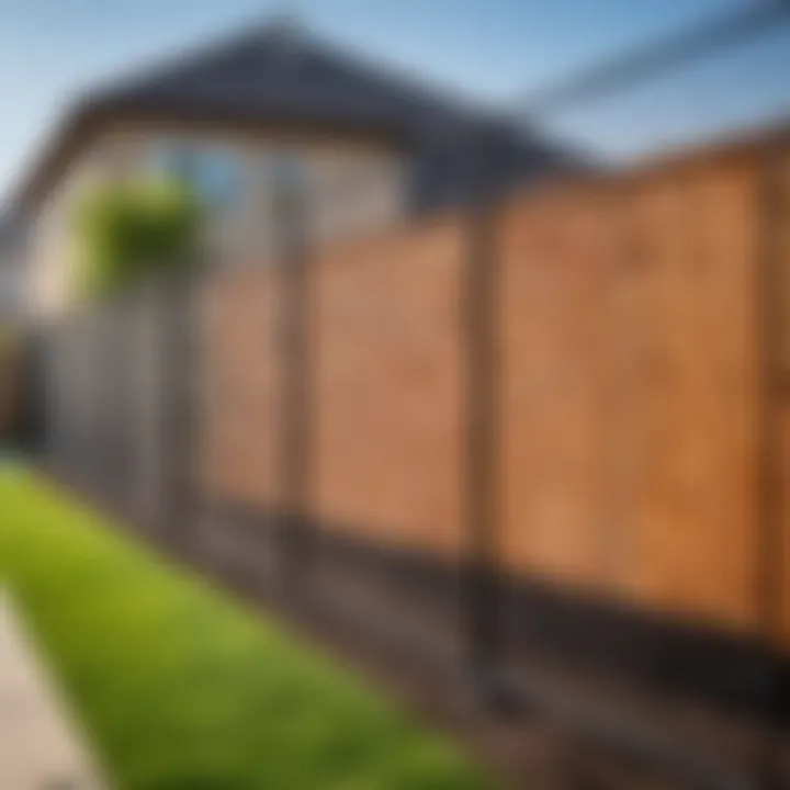 A well-installed chain link fence in a residential area