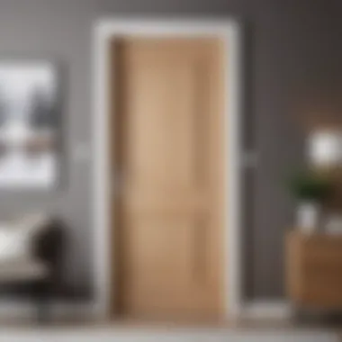 Elegantly Installed Interior Door A beautifully installed interior door in a modern setting