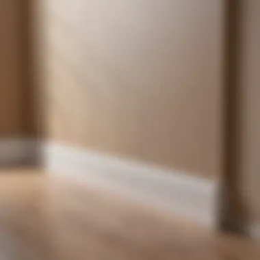 Aesthetic Appeal of Installed Baseboards A well-finished room showcasing installed baseboards