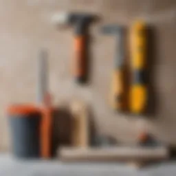 Tools required for wall plastering