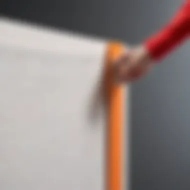 Applying adhesive to the corner piece