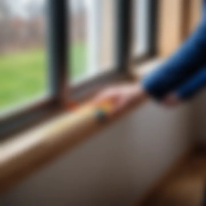 Proper measurement techniques for window sill installation