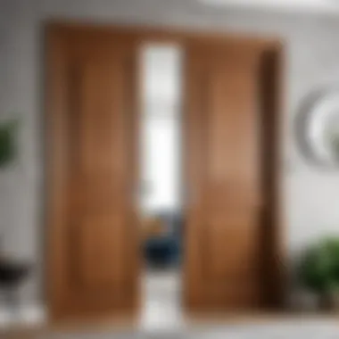 Interior door showcasing different styles and materials