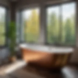 A comparison of different types of iron bathtubs showcasing their designs