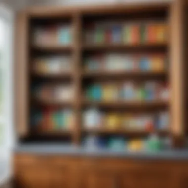 Choosing the Right Cleaning Agents Various cleaning agents suitable for wood and metal cabinets