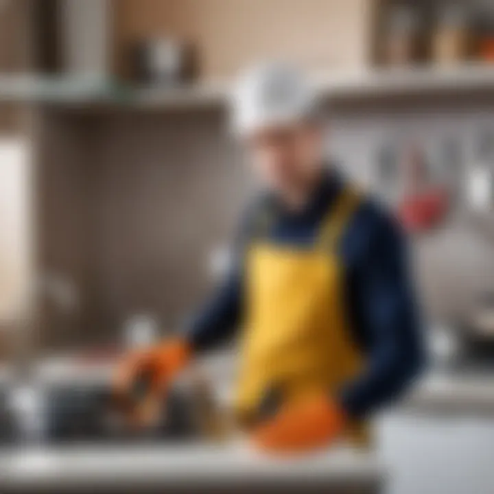 Safety precautions for kitchen electrical work