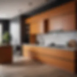 Stylish kitchen cabinet facades showcasing modern design.