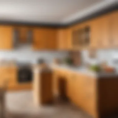 Different Materials of Kitchen Furniture with Greasy Stains Various materials of kitchen furniture with stains