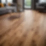 Luxurious laminate flooring in a modern living room