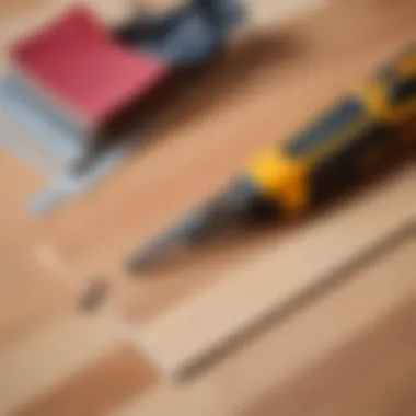 Tools and materials required to repair laminate flooring