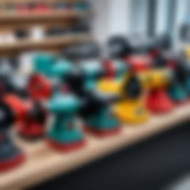 Comparison of Various Large Angle Grinders A comprehensive view of various large angle grinders on display