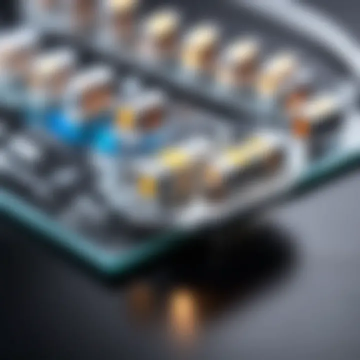 Close-up of LED components highlighting quality