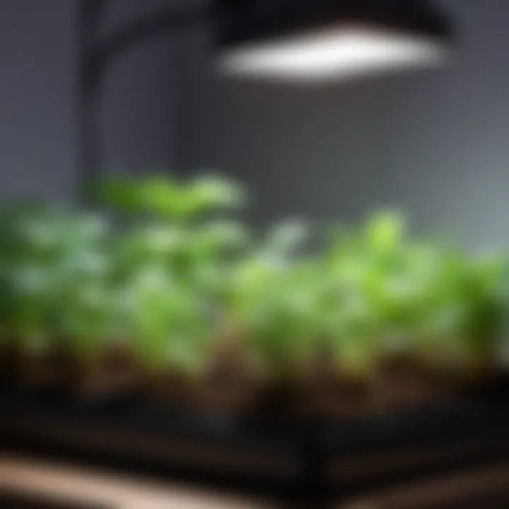 Different types of grow lights for seedlings