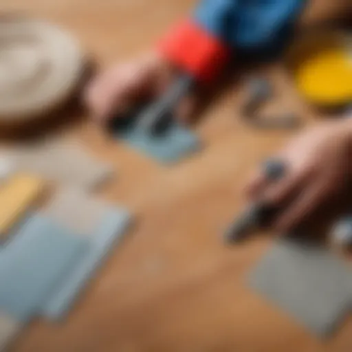 Tools and materials for linoleum repair