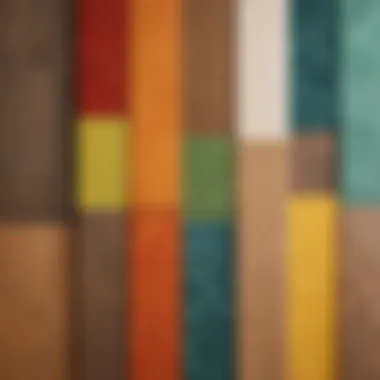 Explore Linoleum Styles and Textures Various types of linoleum samples showcasing colors and textures