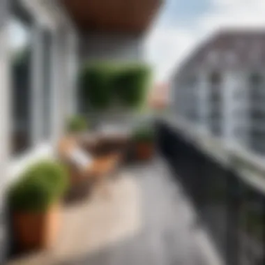 Maximizing balcony space for efficient drying Maximizing balcony space with drying lines