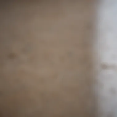 Result of Professional Sealant Removal Close-up of a clean surface after sealant removal