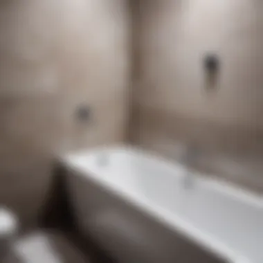 Completed Sealing of Bathtub Final look of a well-sealed bathtub against the wall