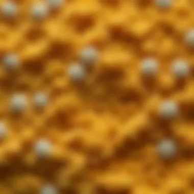 Microscopic image highlighting the structure of microfiber material