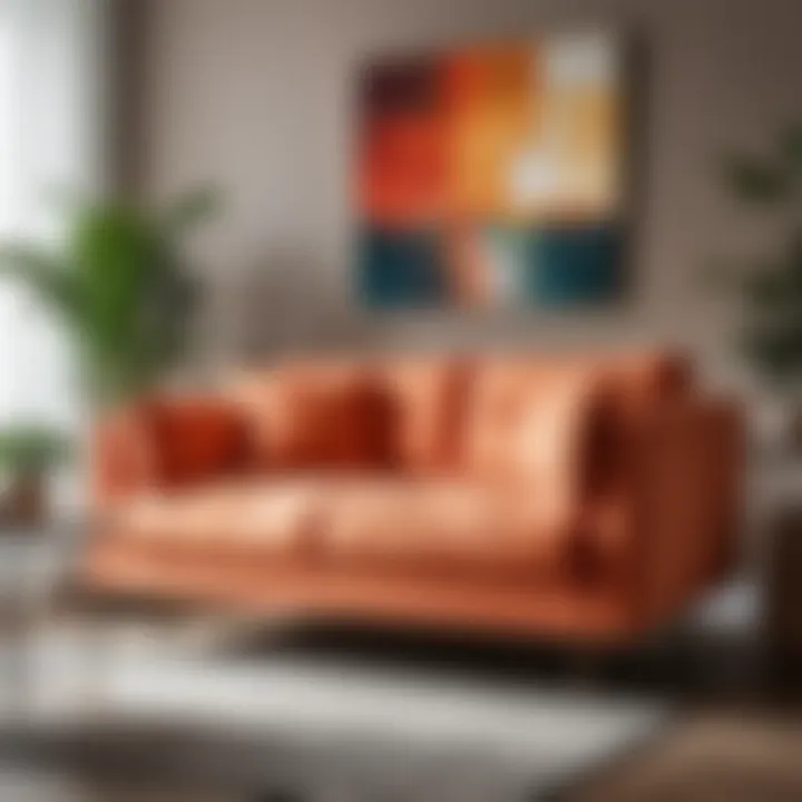 Stylish microfiber upholstery in modern home decor
