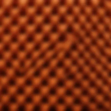 Close-up of microfiber fabric showcasing texture and weave