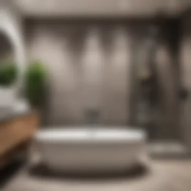 Stunning Transformation with a Newly Installed Bathtub Modern bathroom featuring a newly installed bathtub