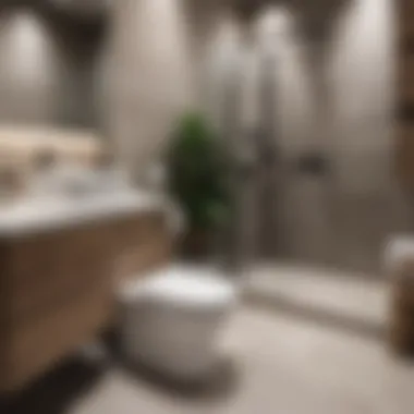 Contemporary Bathroom Design Modern bathroom featuring a siphon toilet with a stylish and functional design