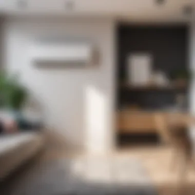 Stylish Inverter Air Conditioning in Modern Interiors Modern interior with a stylish inverter air conditioner installed