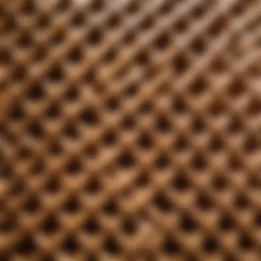 Natural Rattan Texture Natural rattan material showcasing its texture