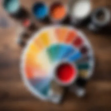 Diverse Paint Choices for Wallpaper Color palette showcasing various paint options for wallpaper