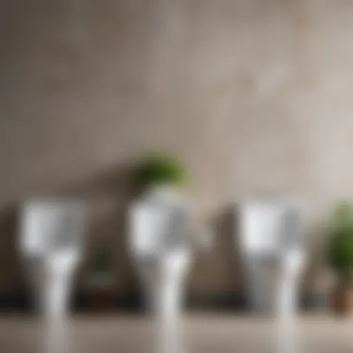 Diagram illustrating optimal urinal height for various user demographics