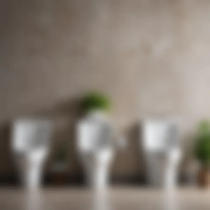 Diagram illustrating optimal urinal height for various user demographics