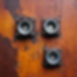 Corroded electrical contacts with visible oxidation