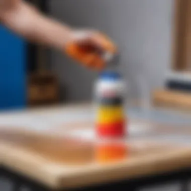 Mastering Paint Application Techniques with a Sprayer Demonstration of paint application technique using a sprayer on a surface