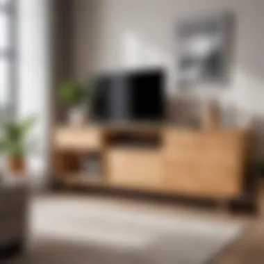 Stylish furniture crafted from particle board Furniture made from particle board in a modern setting