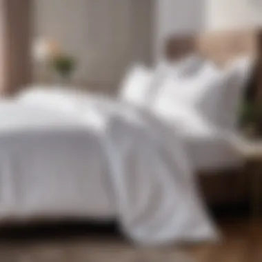 Luxurious Percale Bed Linen Luxurious percale bed linen showcasing its smooth texture
